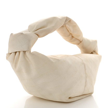 Bottega Veneta Jacquard Mini Double Knot Bag Ivory 3 of 15