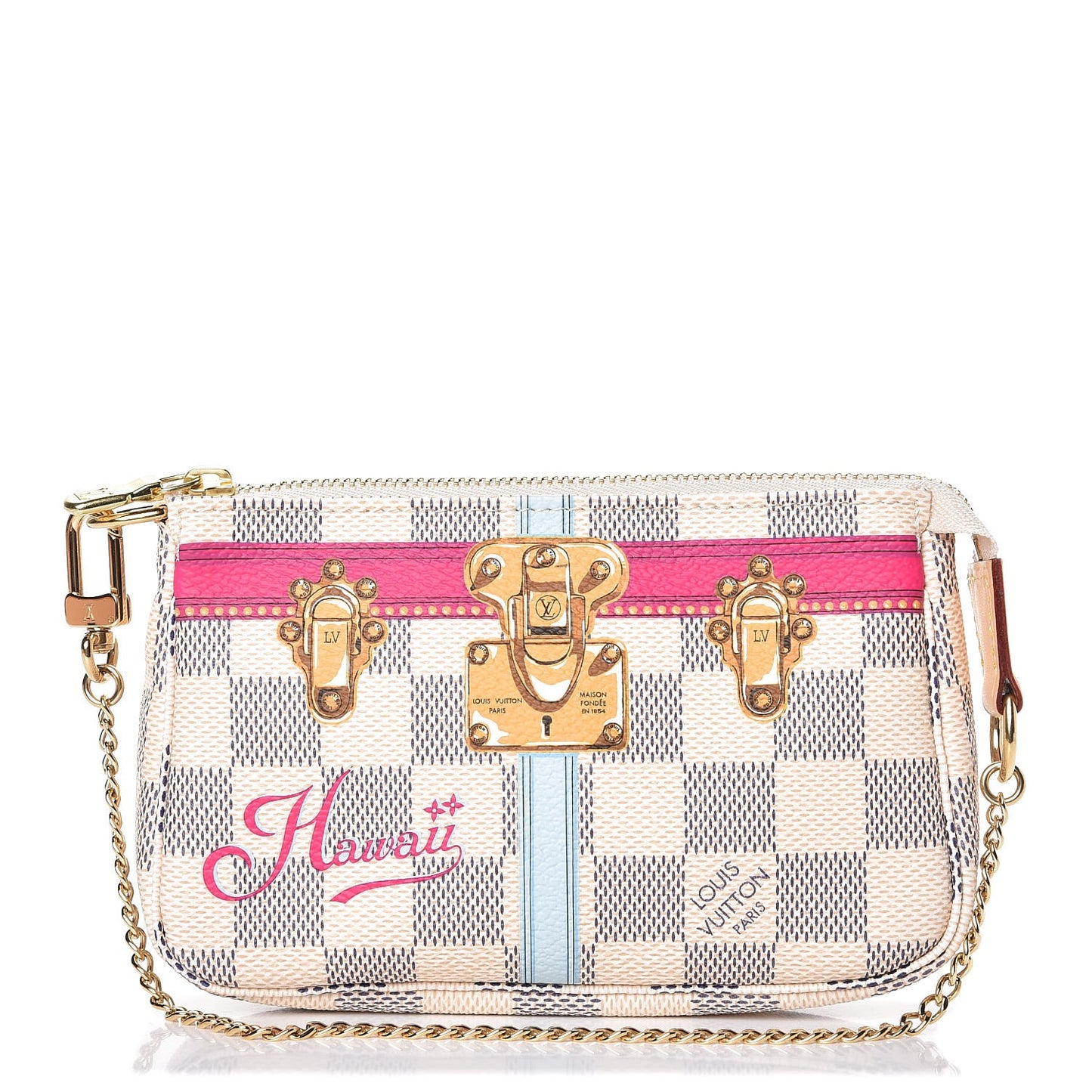 Damier Azur Summer Trunks Hawaii Mini Pochette Accessories
