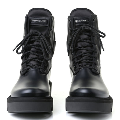 Givenchy Satin Neoprene Combat Rain Boots 39 Black 2 of 10