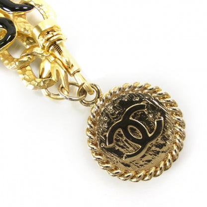 Chanel Gold Black Chain Medallion Belt 4 of 4