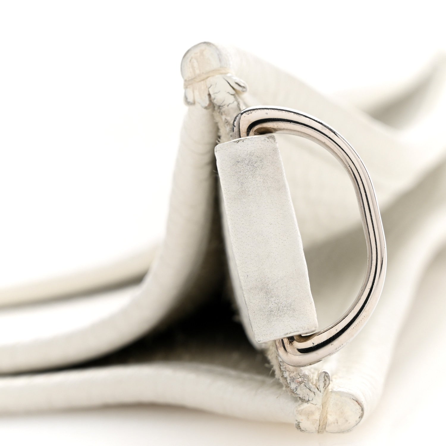 Hermes Taurillon Clemence EVELYNE III PM White 11 of 12