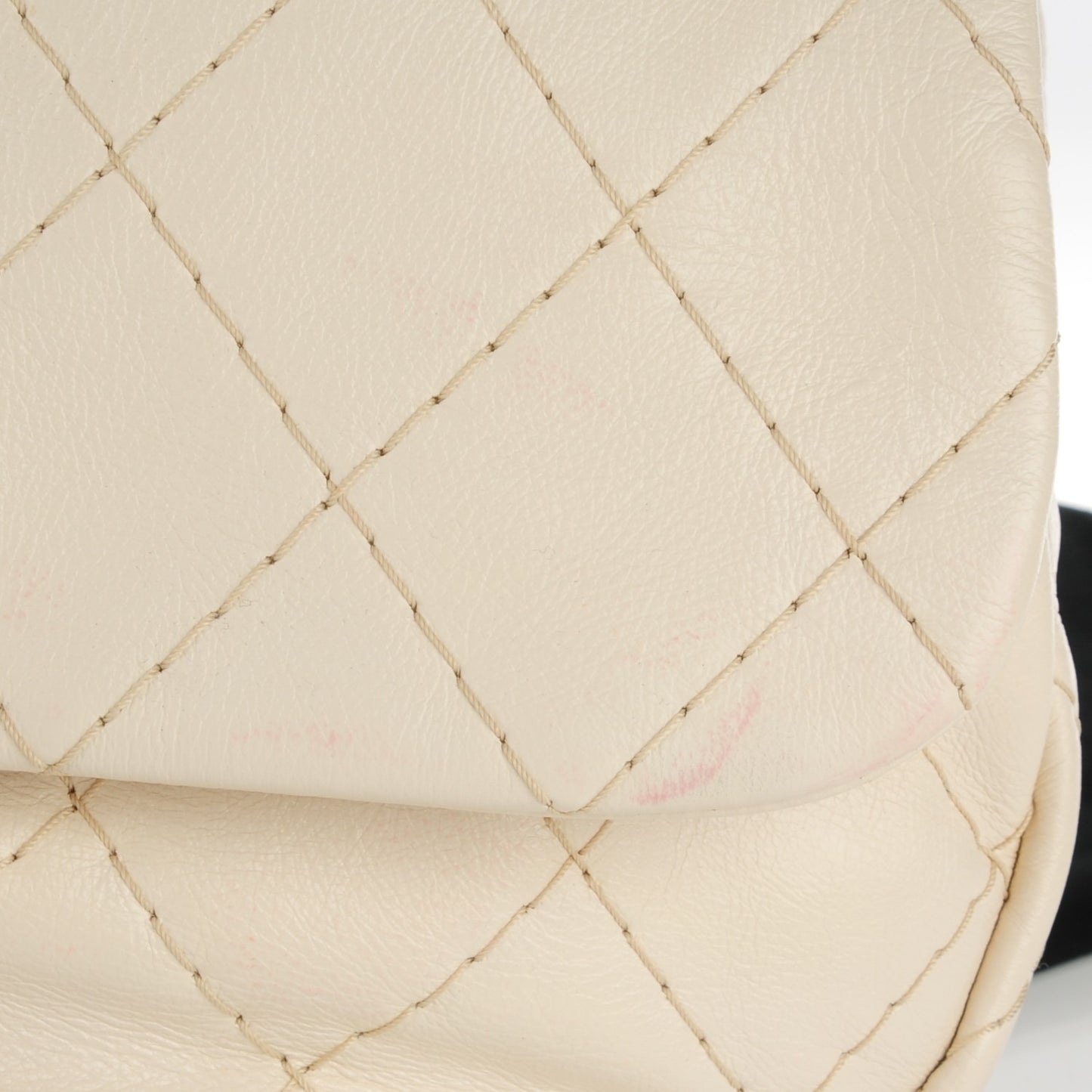 Glazed Calfskin XL On The Road Flap Ivory