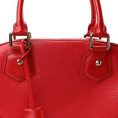 Louis Vuitton Epi Bowling Montaigne PM Rouge 7 of 10