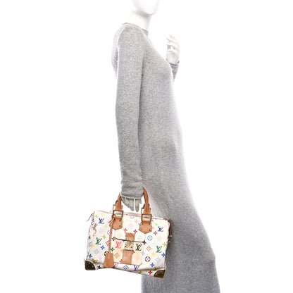 Louis Vuitton Monogram Multicolor Speedy 30 White 2 of 10