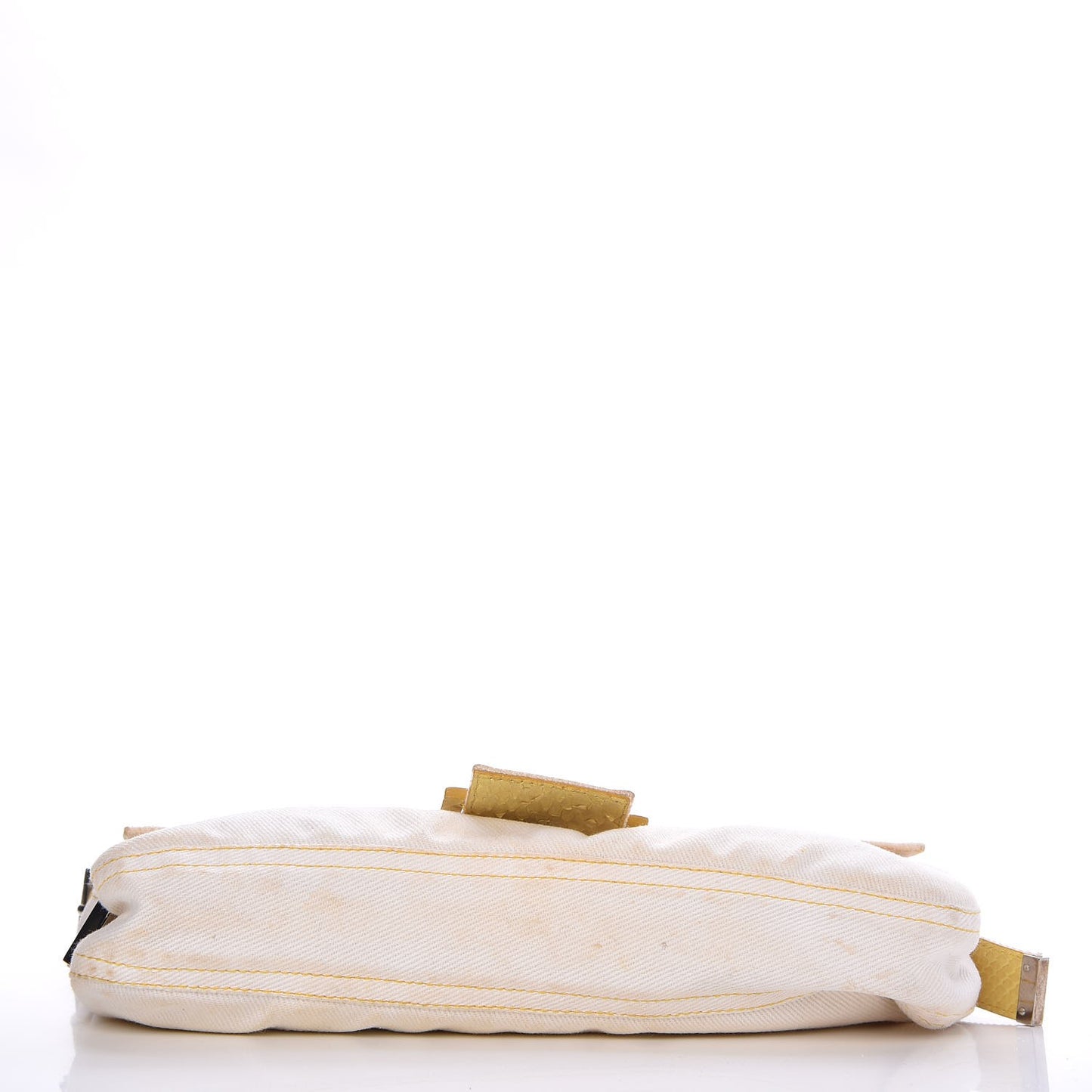 Denim Python Baguette White Yellow