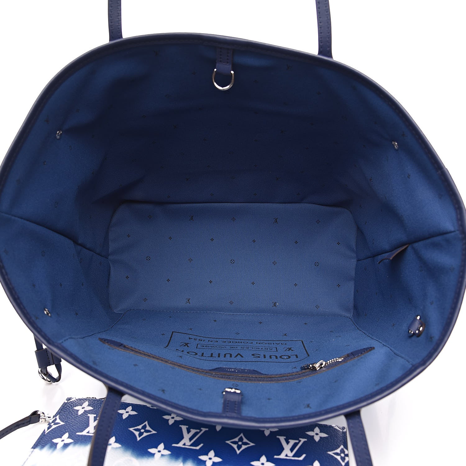Louis Vuitton Monogram Escale Neverfull MM Blue 5 of 9