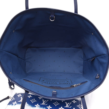 Louis Vuitton Monogram Escale Neverfull MM Blue 5 of 9