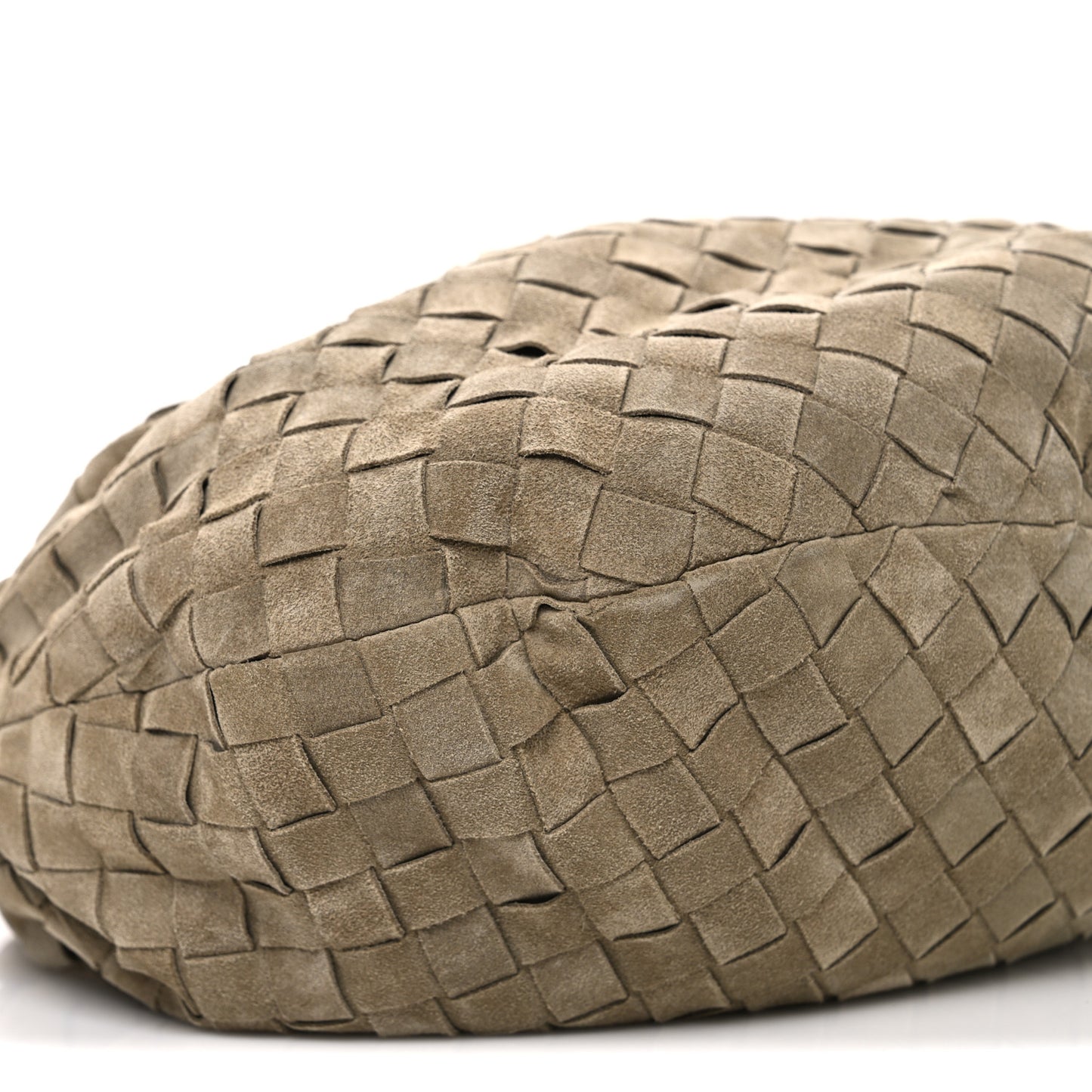 Suede Calfskin Intrecciato Teen Jodie Hobo Beige