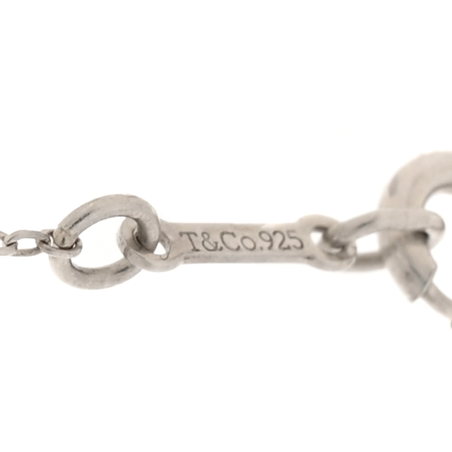 Sterling Silver Diamond Paloma Picasso Modern Heart Necklace