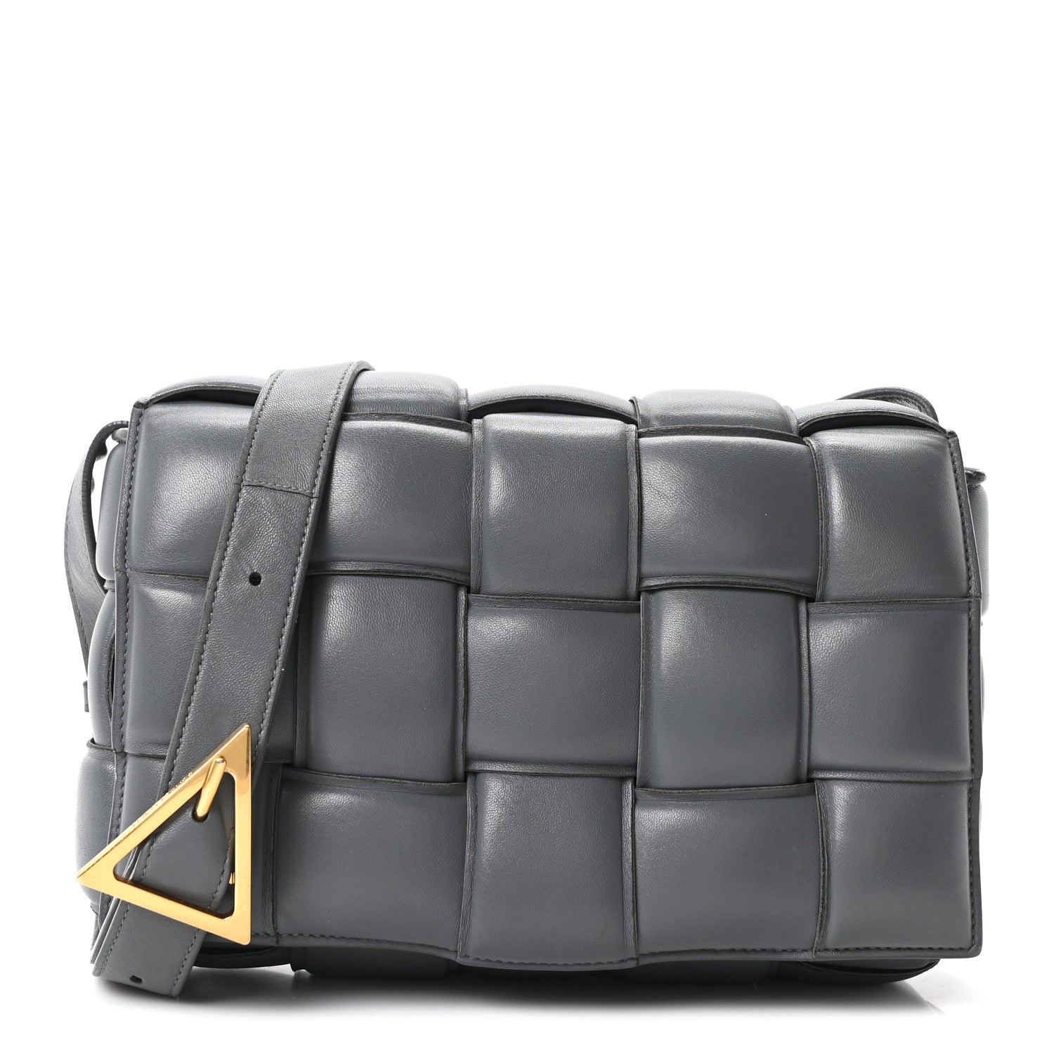 Bottega Veneta Nappa Maxi Intreccio Padded Cassette Crossbody Bag Thunder 1 of 10
