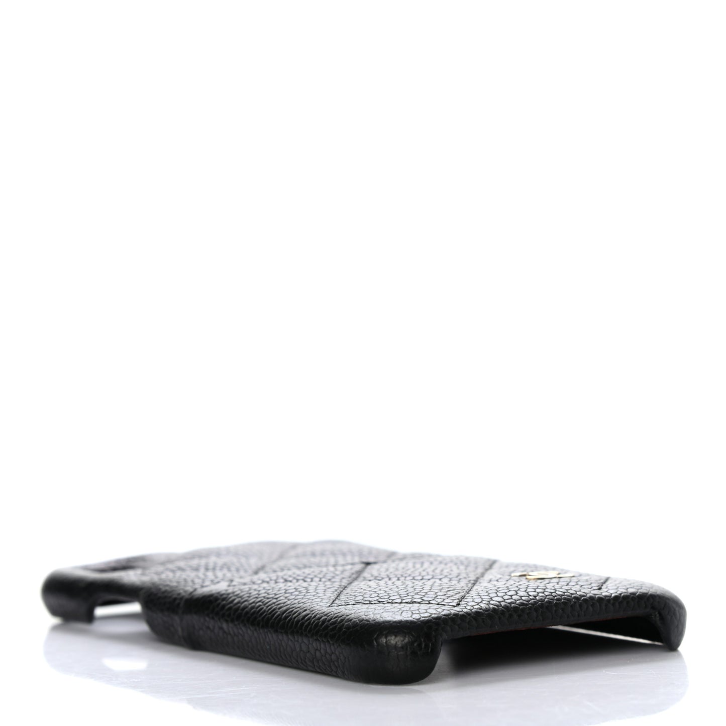 Caviar Quilted iPhone X Coco Tech Case Black