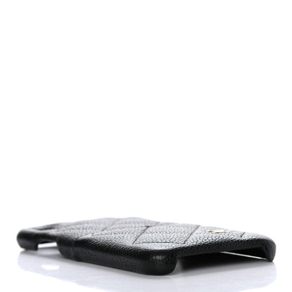 Chanel Caviar Quilted iPhone X Coco Tech Case Black 4 of 8