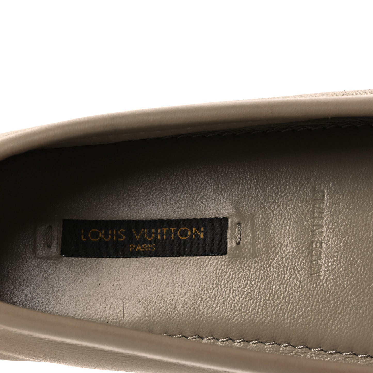 Calfskin Oxford Loafers 37.5 Beige White