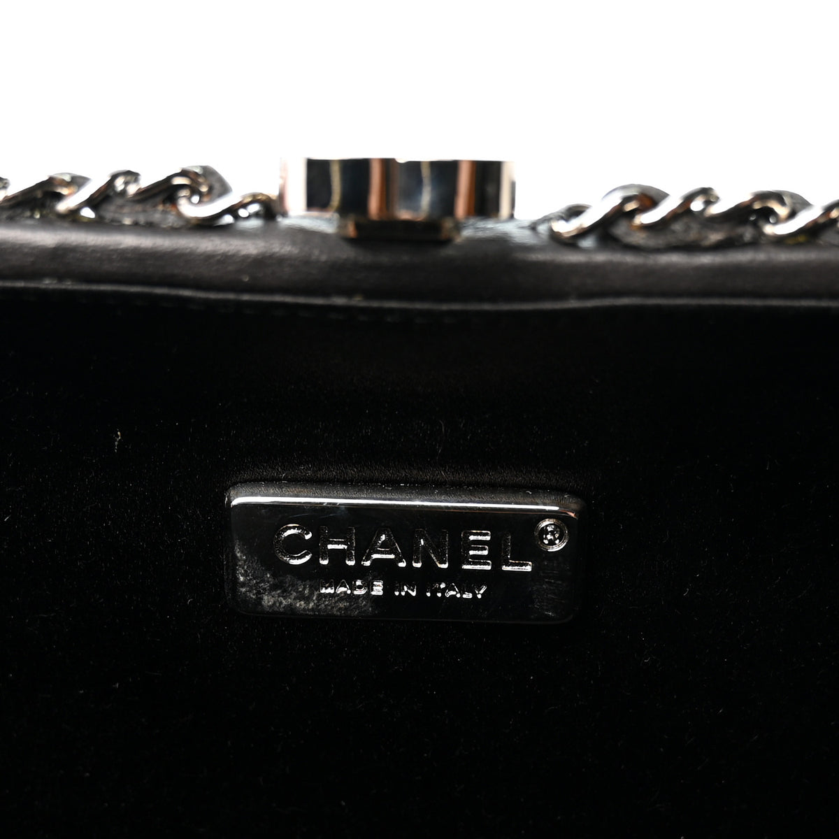 Chanel Lambskin Quilted Chain Around Clutch Grey 6 of 10