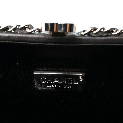 Chanel Lambskin Quilted Chain Around Clutch Grey 6 of 10