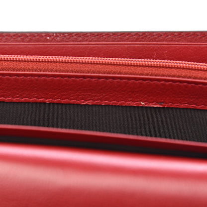 Gucci Calfskin Default Flap Wallet Cherry 9 of 12