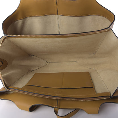 Celine Supple Natural Calfskin Medium Tri-Fold Bag Blonde 5 of 10