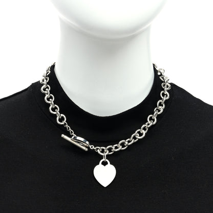 Tiffany Sterling Silver Heart Tag Toggle Necklace 2 of 4