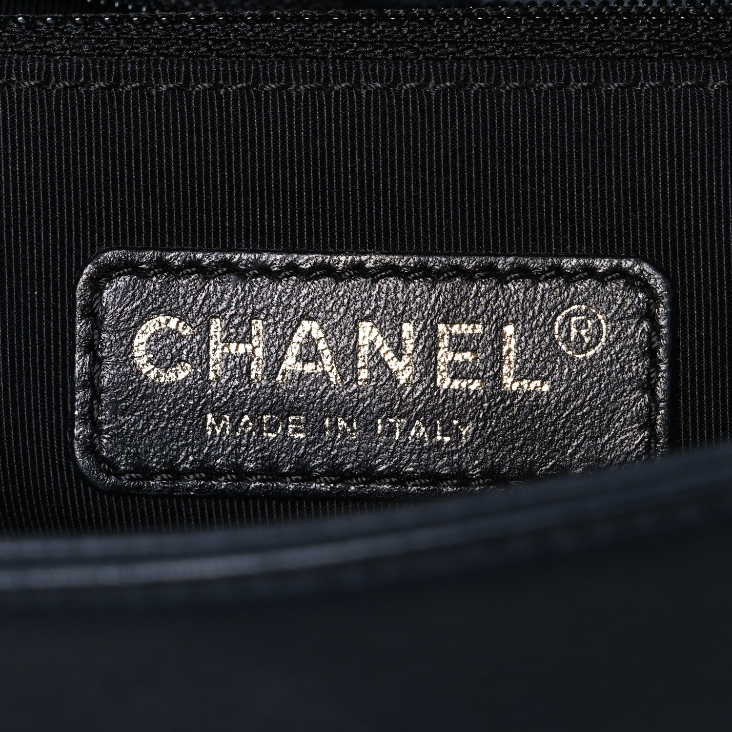 Chanel Calfskin Quilted Medium Graphic Flap Blue Black 5 of 10