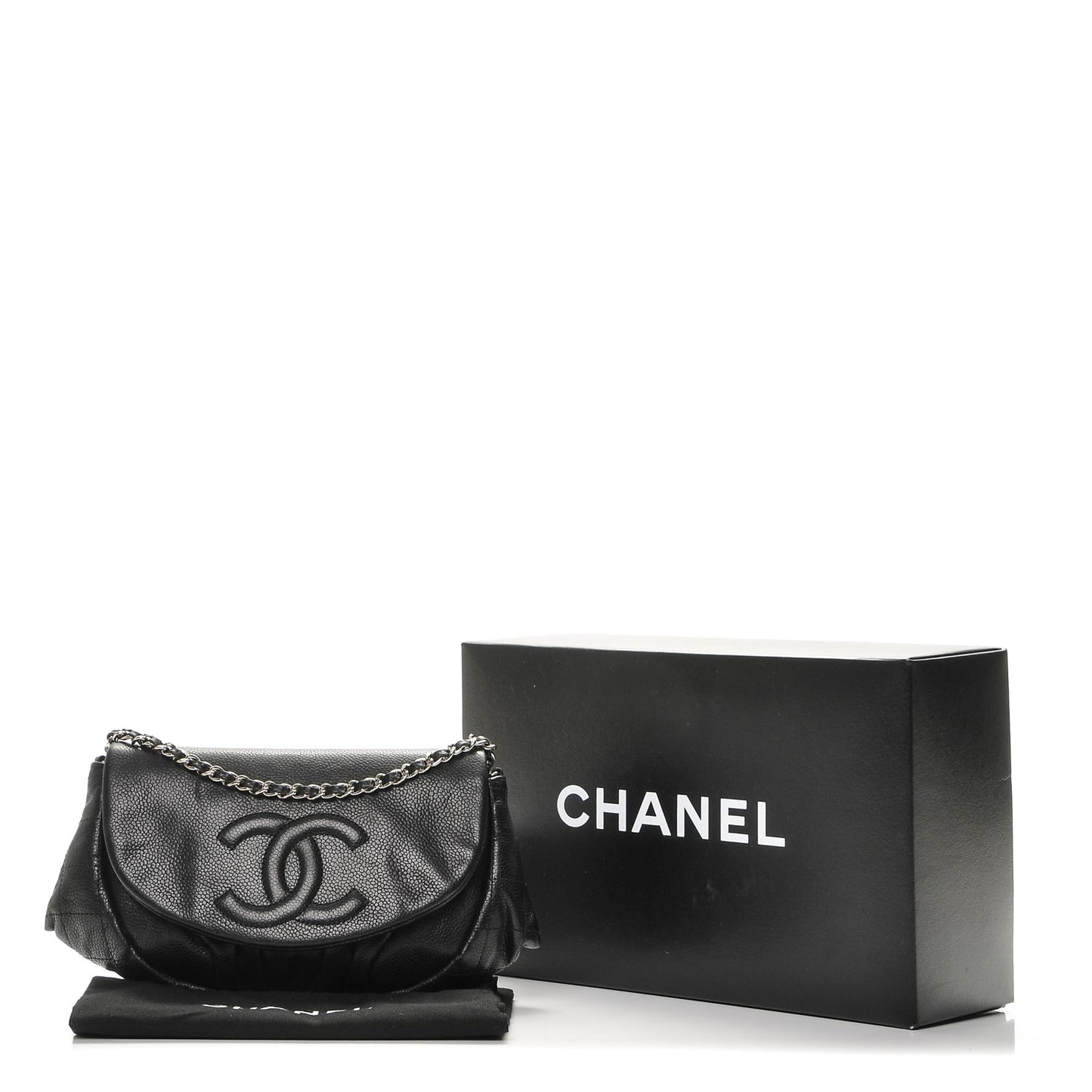 Caviar Half Moon Wallet On Chain WOC Black