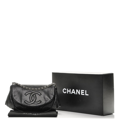 Chanel Caviar Half Moon Wallet On Chain WOC Black 6 of 9