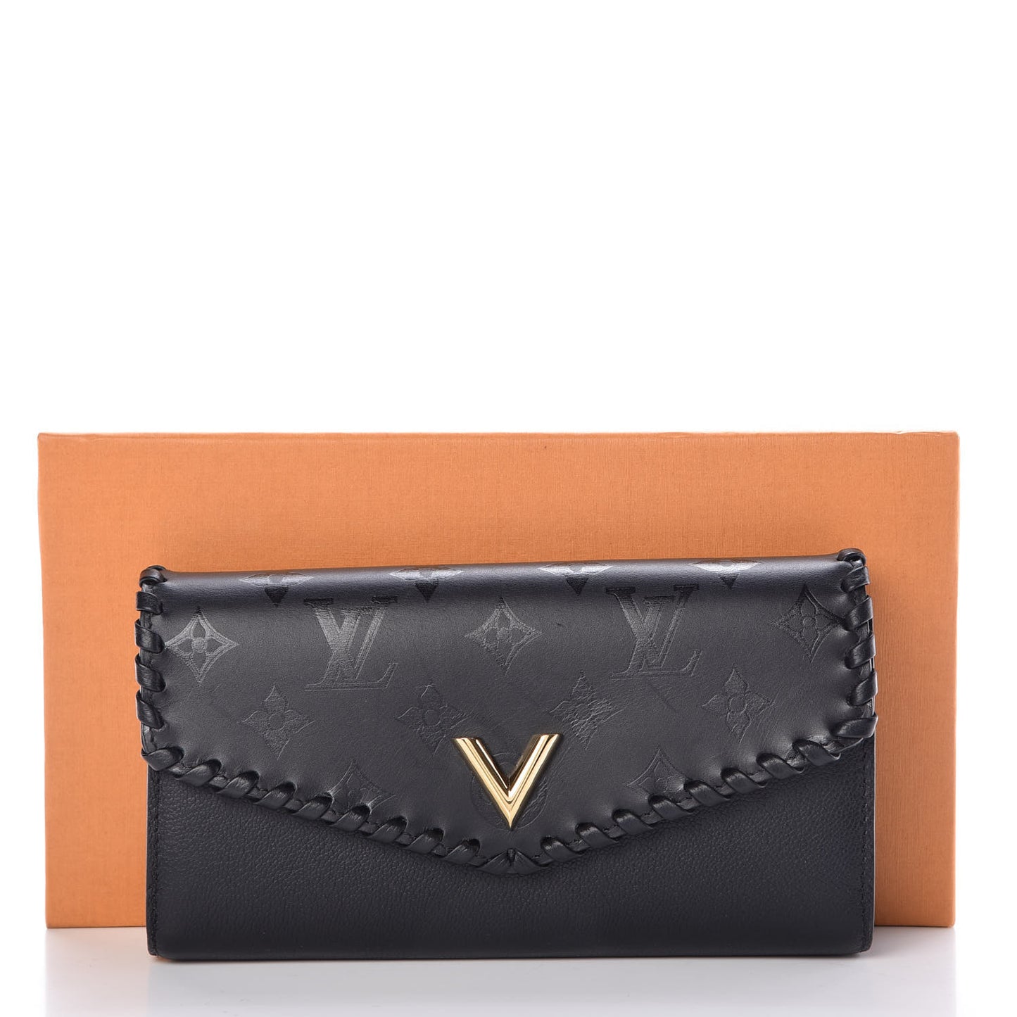 Monogram Cuir Plume Very Wallet Black