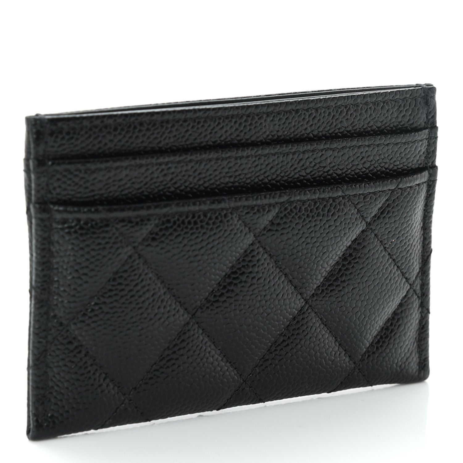 Chanel Caviar Quilted Multi Chain CC Card Holder Black 3 of 11