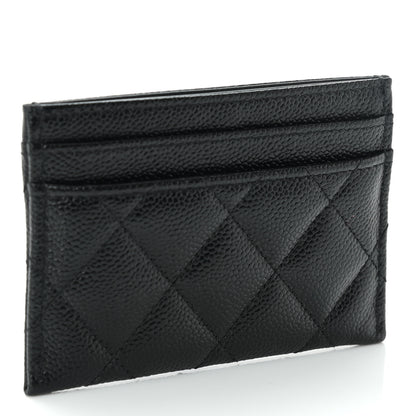 Chanel Caviar Quilted Multi Chain CC Card Holder Black 3 of 11