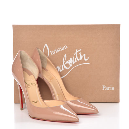 Christian Louboutin Patent Iriza 100 Pumps 35 Nude 8 of 8