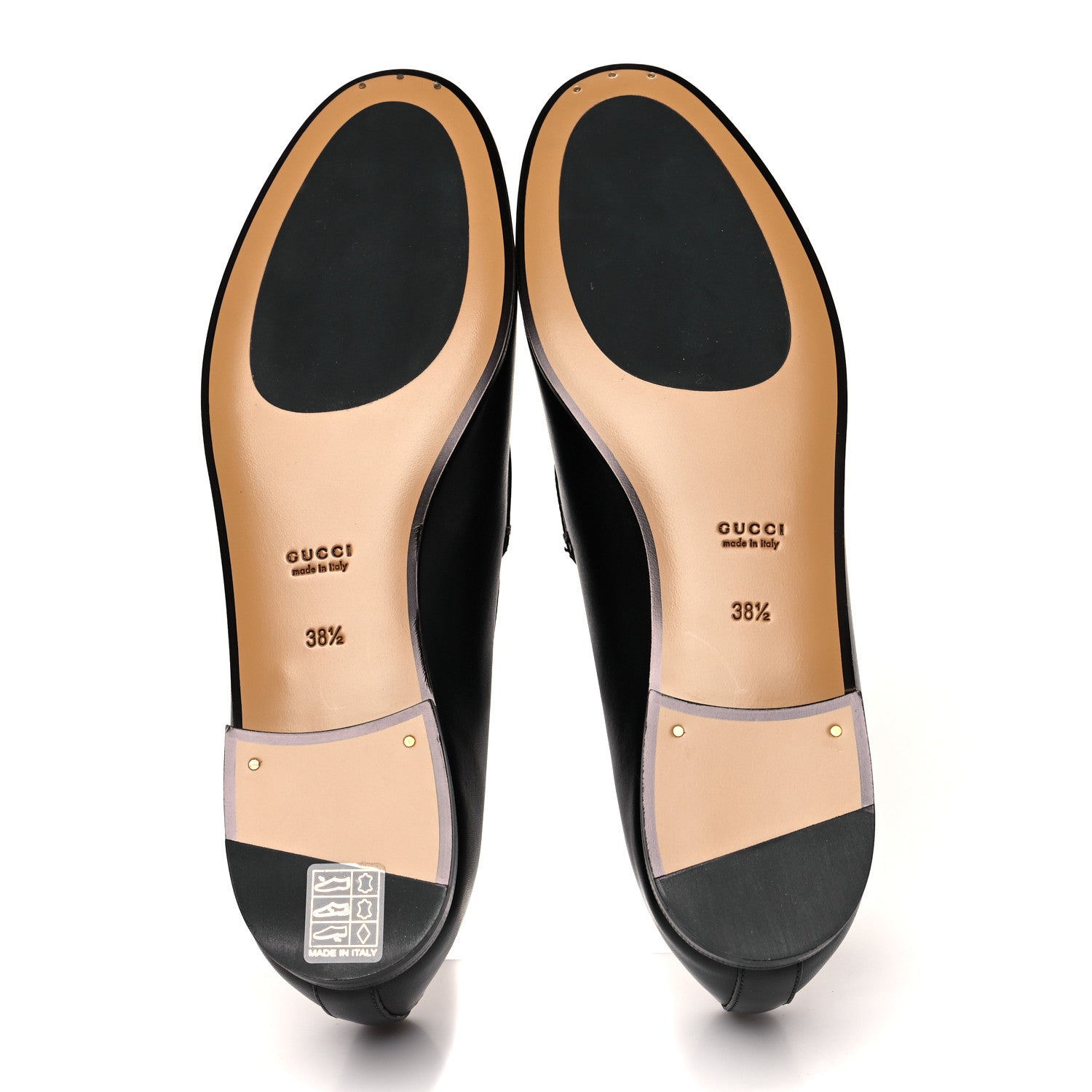 Gucci Calfskin Womens Jordaan Loafers 38.5 Black 5 of 9