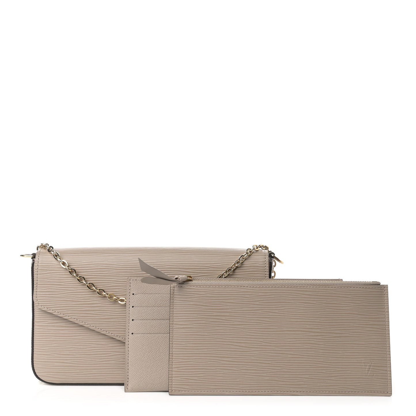 Epi Felicie Pochette Chain Wallet Galet