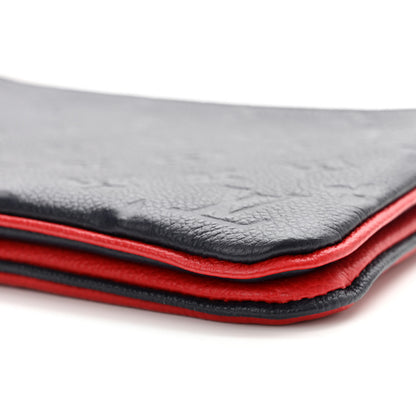 Louis Vuitton Empreinte Double Zip Pochette Marine Rouge 11 of 12