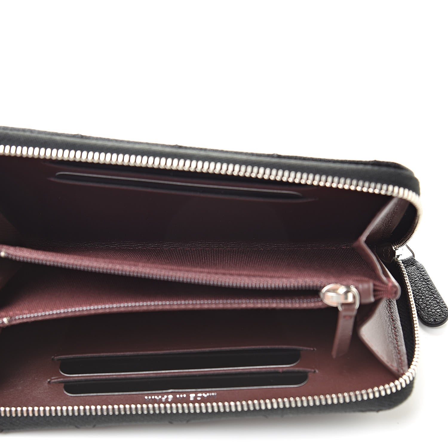 Chanel Caviar Quilted Small Zip Around Wallet Black 5 of 10