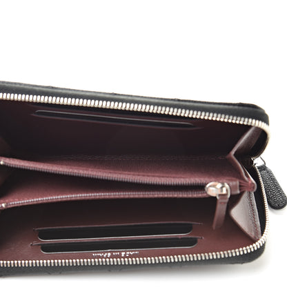 Chanel Caviar Quilted Small Zip Around Wallet Black 5 of 10