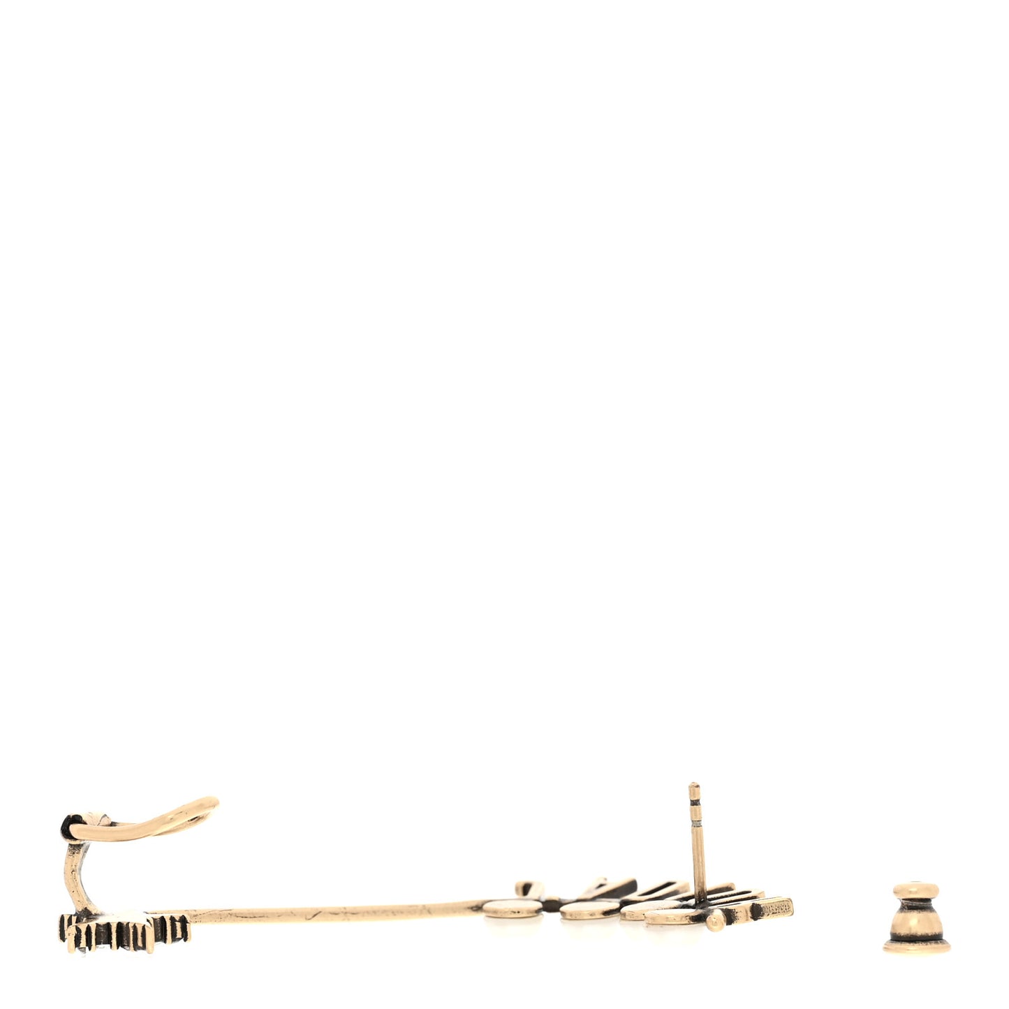 Pearl Crystal J'Adior Star Ear Cuff Gold White