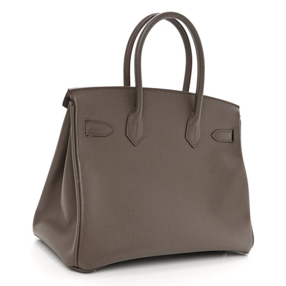 Hermes Epsom BIRKIN 30 Etain 3 of 12