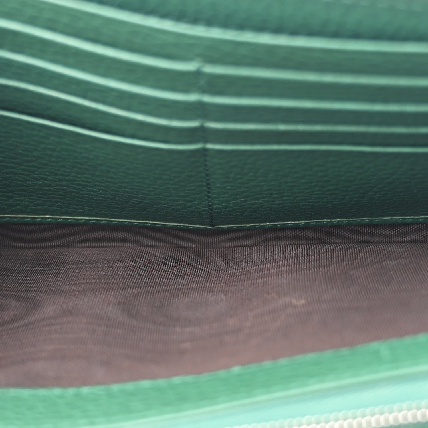 Gucci Calfskin Mini Dionysus Chain Wallet Emerald 5 of 12