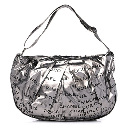 Chanel Metallic Coated Canvas Unlimited Ligne Shoulder Bag Silver 1 of 10