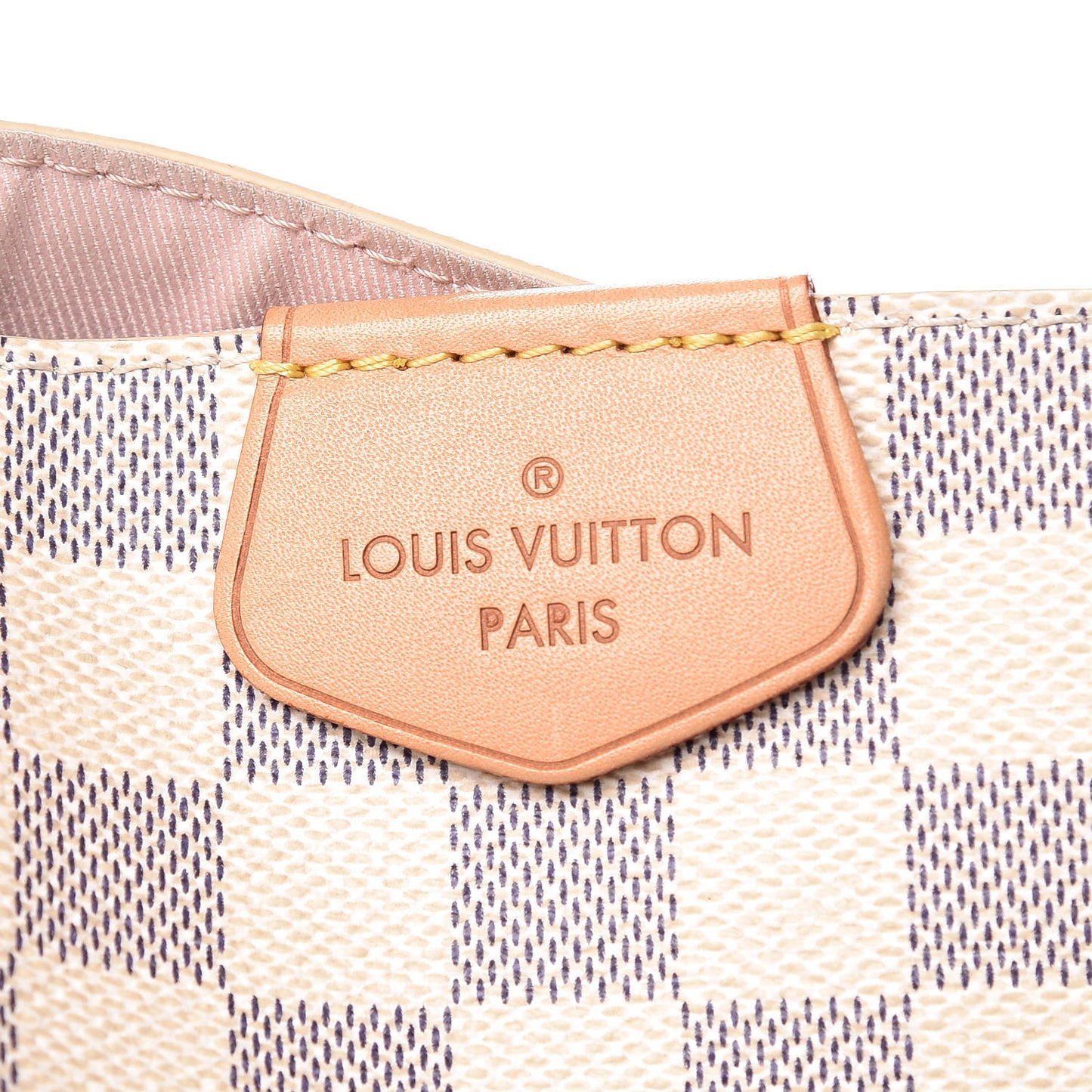 Damier Azur Graceful MM Rose Ballerine