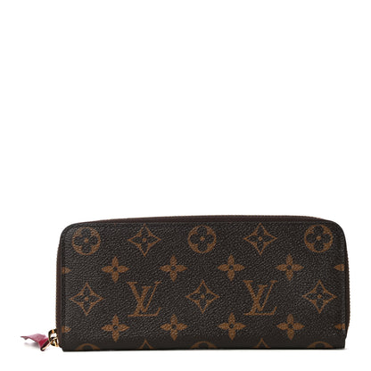 Louis Vuitton Monogram Clemence Wallet Fuchsia 1 of 4