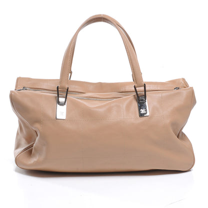 Chanel Leather Square Stitched Bag Beige 1 of 7