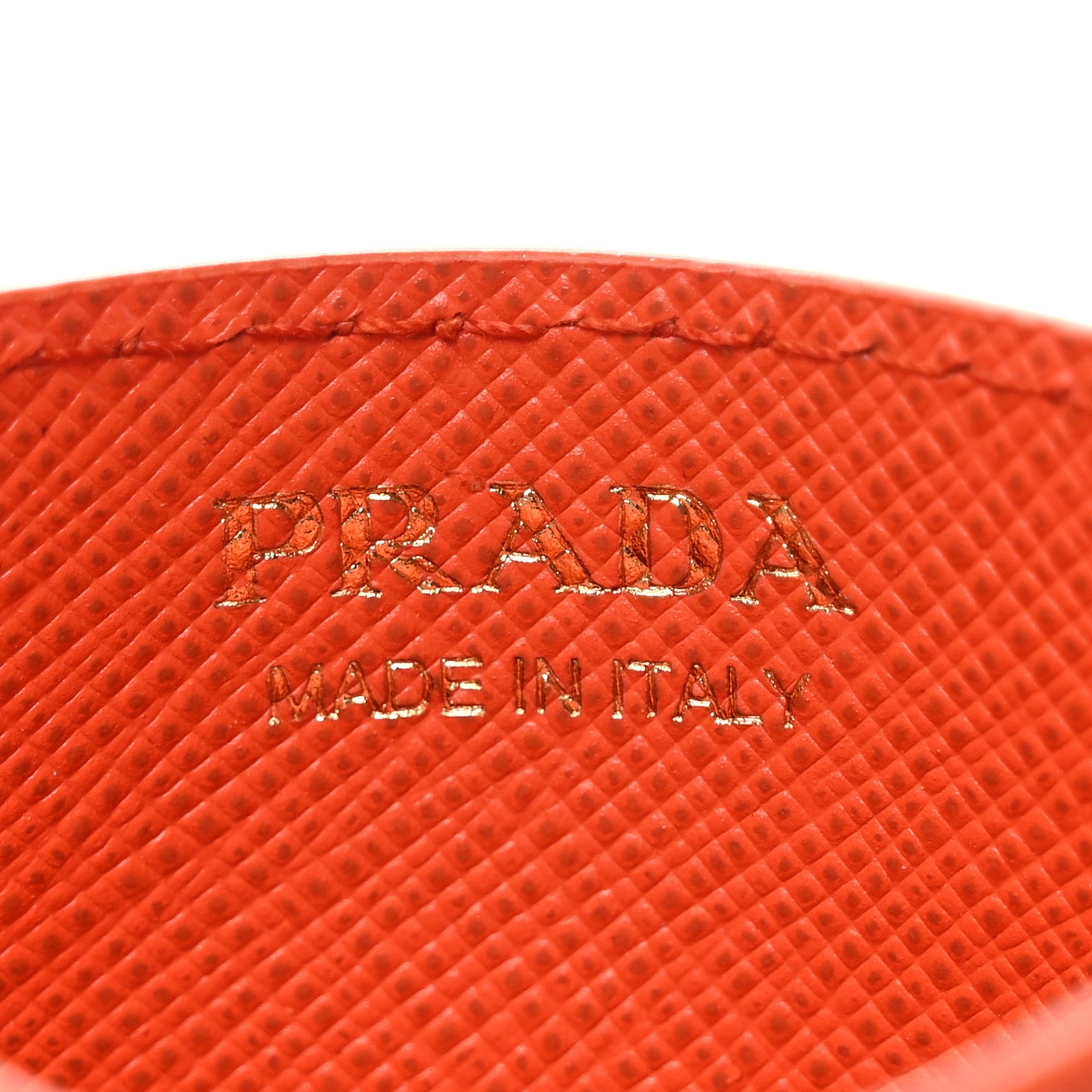 Saffiano Triangle Card Holder Arancio