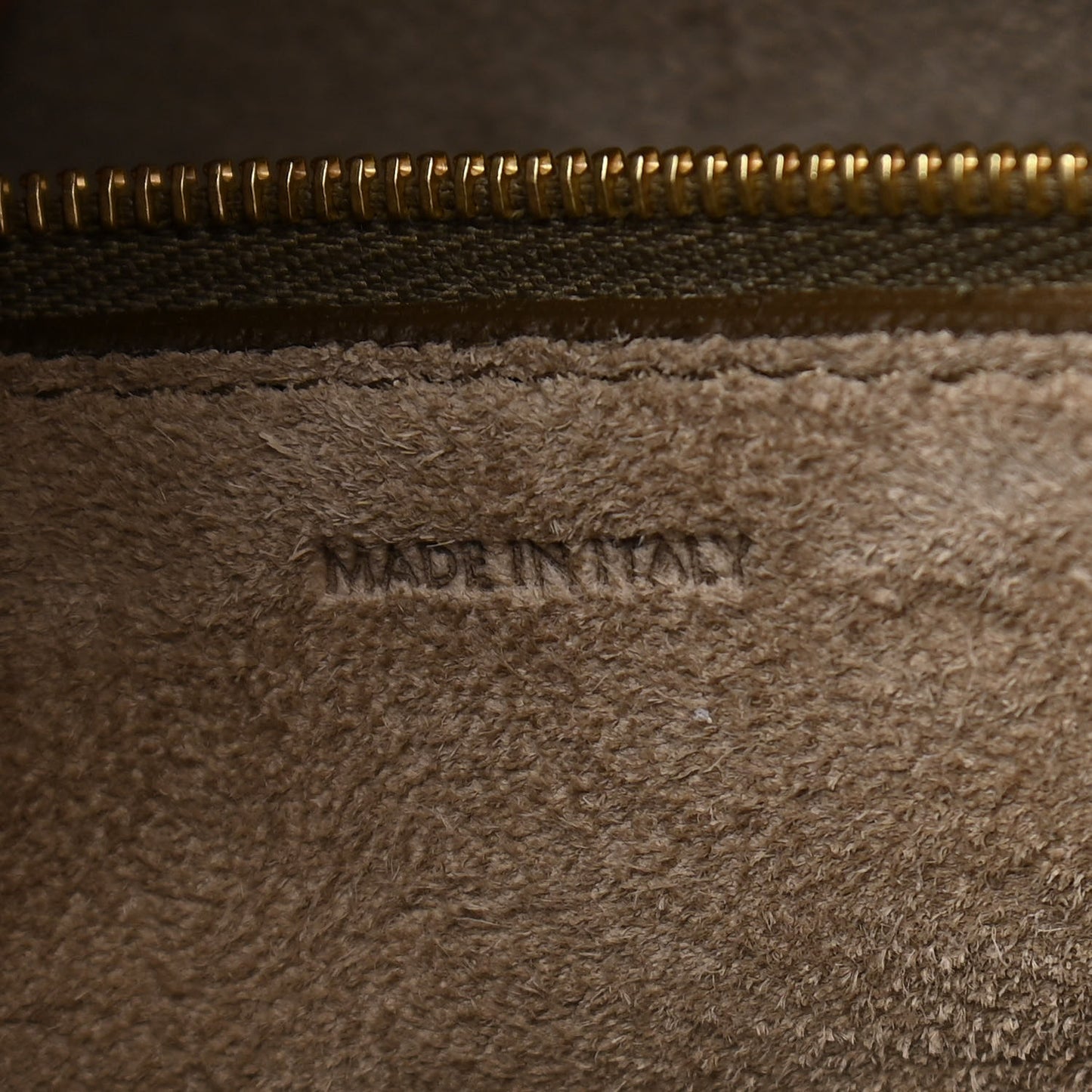 Soft Grained Calfskin Sangle Bucket Bag Taupe