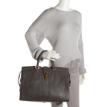 Saint Laurent Sheepskin Large Cabas ChYc Grey 2 of 8