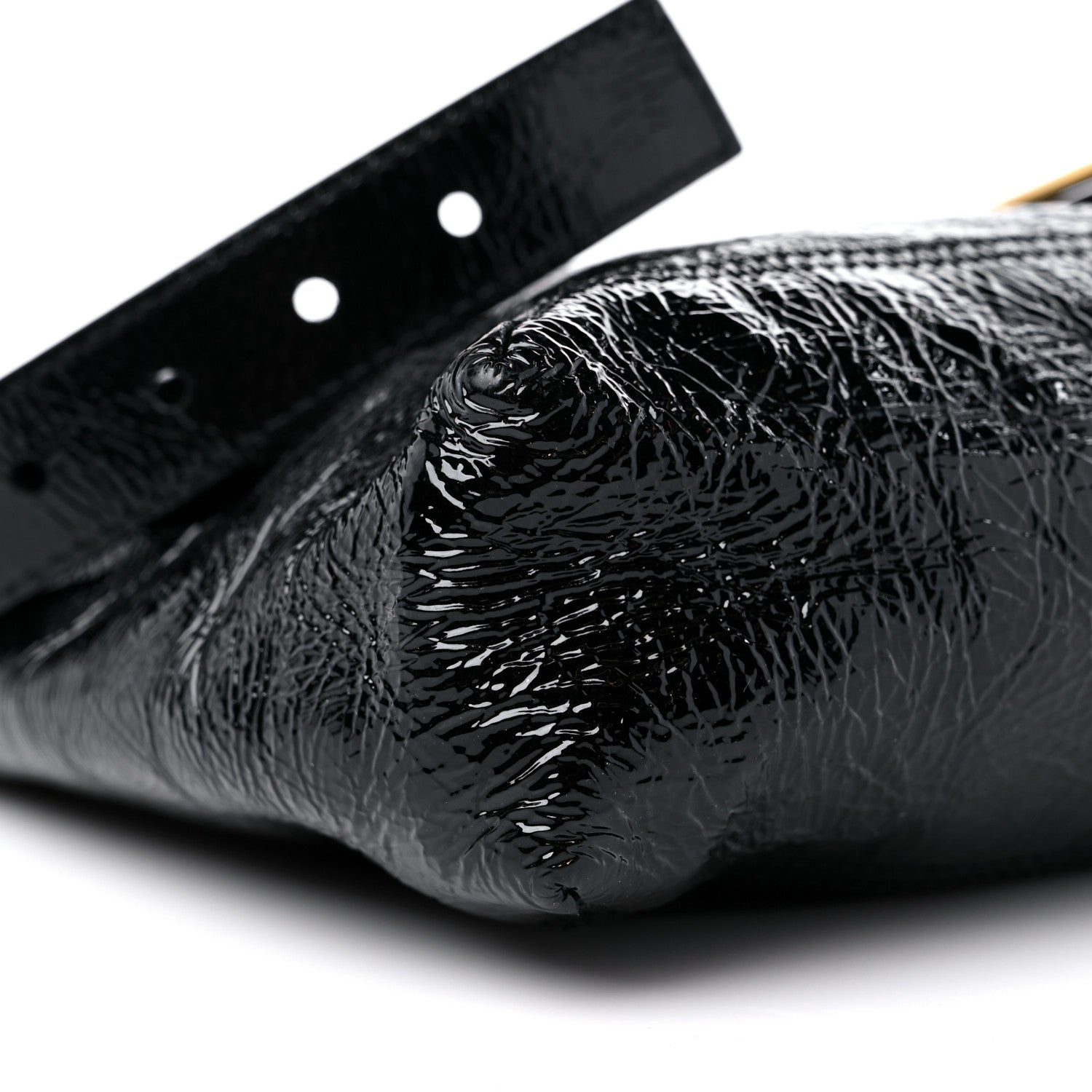 Fendi Vitello Naplak Large Convertible Baguette Black 7 of 12