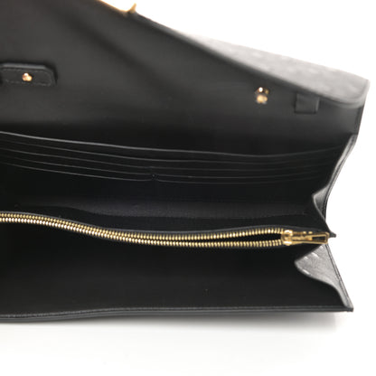 Hermes Ostrich Constance Long Wallet To Go Black 5 of 13