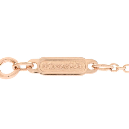 Tiffany 18K Rose Gold Diamond Large T Smile Pendant Necklace 4 of 5