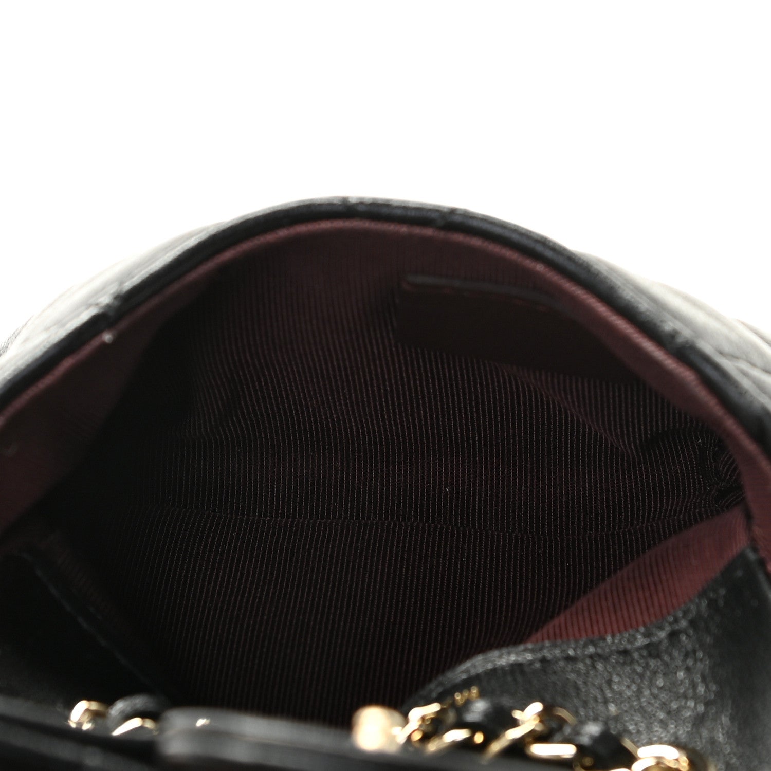 Chanel Lambskin Quilted Chain Belt Bag Black 8 of 11