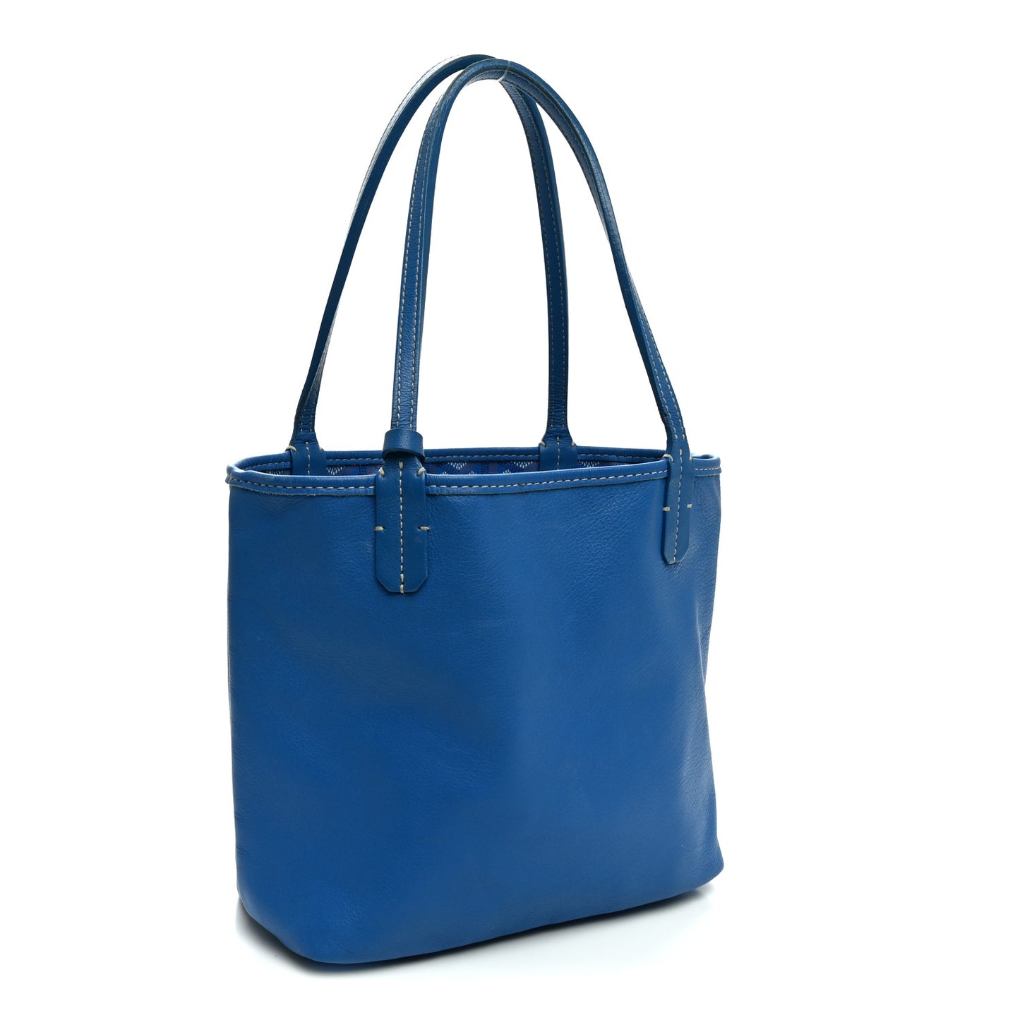 Goyardine Reversible Mini Anjou Sky Blue
