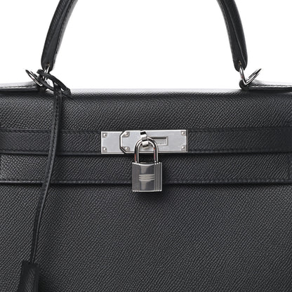 Hermes Epsom Kelly Sellier 28 Black 8 of 11